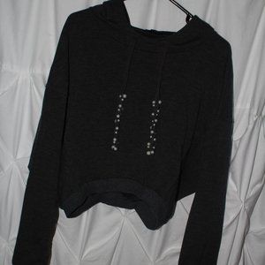 Slouchy Hoodie Pearl Detail